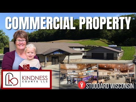 Commercial Property for Sale in Stoddard Wisconsin | Real Estate Video Tour 4K | Sony A1 & 12-24mm