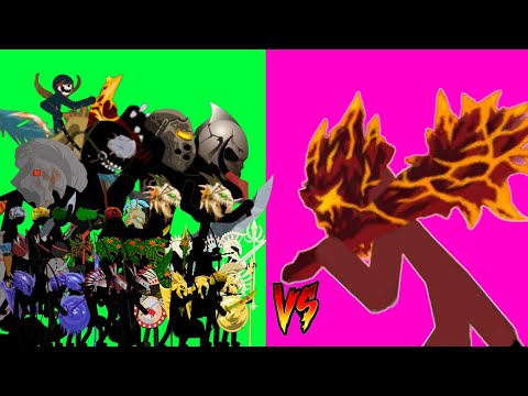 All Faction Units vs the Terrifying Titan Lava Tribes 🔥 Epic Battle | Stick War Legacy