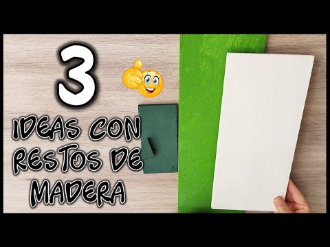 REUTILIZA MADERA Y CREA 3 LINDAS MANUALIDADES PARA TU HOGAR -Crafts for the home