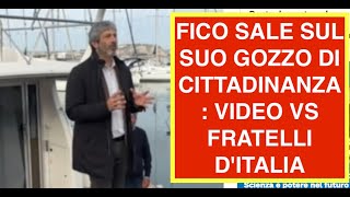 FICO SALE SUL SUO GOZZO DI CITTADINANZA: VIDEO VS FRATELLI D'ITALIA