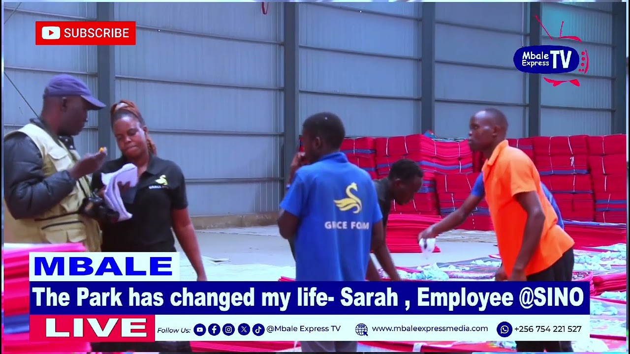 Sarah tell a story of hard work and resilience as an employee at Sino Mbale industrial park