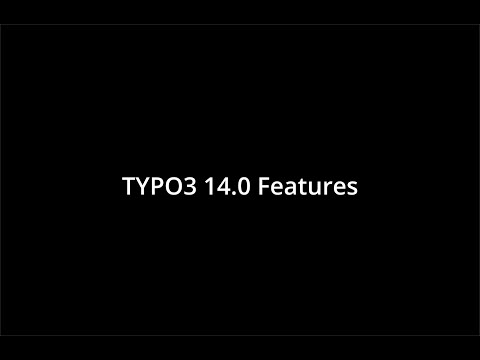 TYPO3 14.0 – Neue Funktionen, UI-Änderungen und Entwickler-Features
