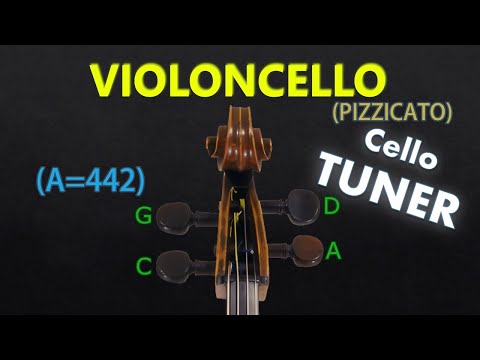 Cello Tuner - Standard Tuning (Pizzicato) (A=442)