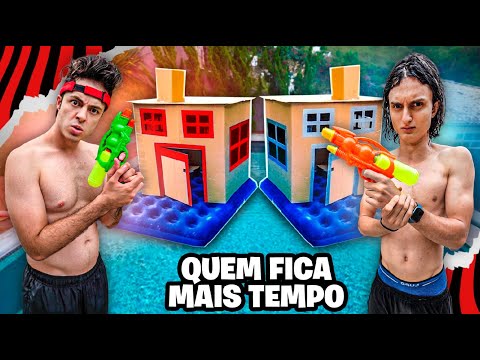 QUEM FICAR MAIS TEMPO NA SUA CASA DE PAPELÃO AQUÁTICA, VENCE!