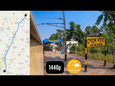 Sealdah to Gede Full Journey Timelapse | Kolkata Local GoPro Hyperlapse