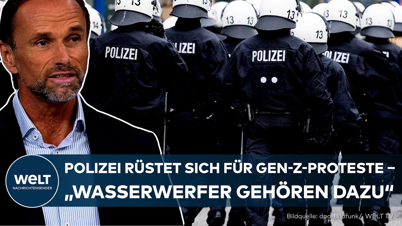 GEN-Z-PROTESTE HAMBURG: „Wasserwerfer gehören dazu“ – Polizei rüstet sich für Proteste an Halloween!
