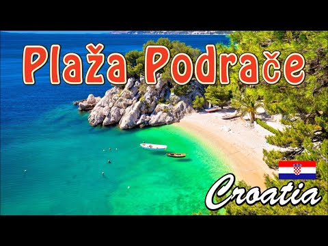 Plaža Podrače  , Brela ,  najljepša plaža u Hrvatskoj