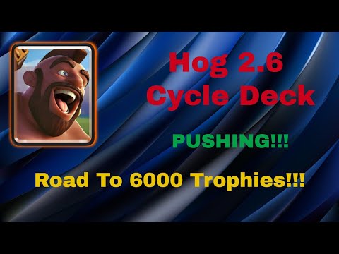 INSANE CYCLE! 5000+ 2.6 Hog Rider Cycle Pushing LIVE Gameplay  - Clash Royal