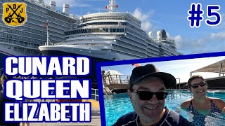 Cunard Queen Elizabeth Pt.5 - Ballroom Dance Tea Time, Piano Bar, Pool Mode, Wellness Cafe Lunch