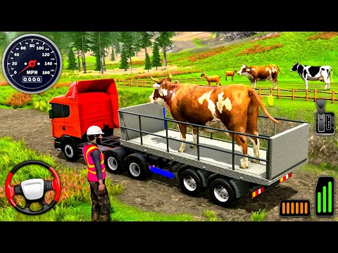 Indian  Animal Cargo Truck 3D - Real Farm Pet Transporter Driver Simulator  : Android Gameplay