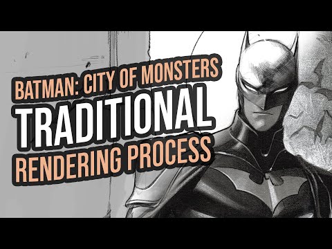 Batman: City of Monsters 🦇 Commission | Full Rendering Process