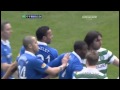 Rangers Kyle Bartley's tackle on Celtic's Scott Brown