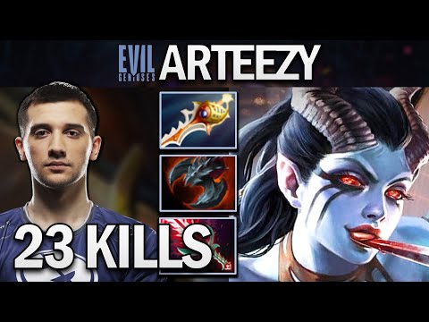 EG.ARTEEZY QUEEN OF PAIN WITH 23 KILLS - DOTA 2 7.26 GAMEPLAY