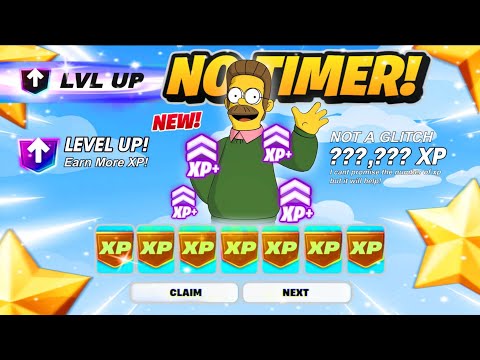 *NO TIMER* Fortnite XP MAP How To LEVEL UP FAST in SIMPSONS SEASON! (EARN XP For BATTLE PASS!)