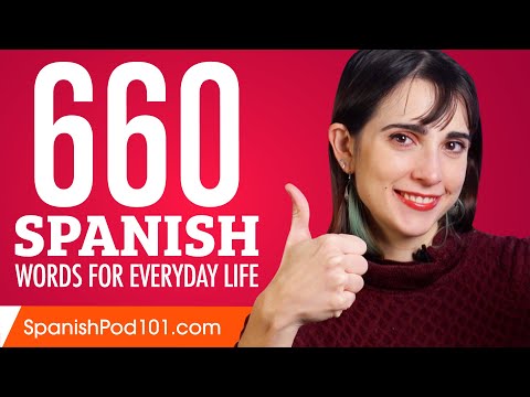 660 Spanish Words for Everyday Life - Basic Vocabulary #33