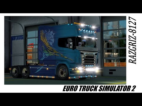 ETS2 SCANIA R730 6x2 Longline Blue Gtiffin