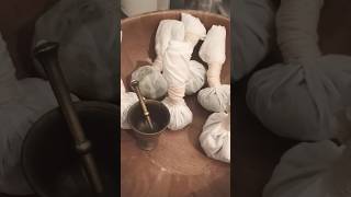 Thai herbal balls in steamer! #massagetherapy #thaimassage #massageschool