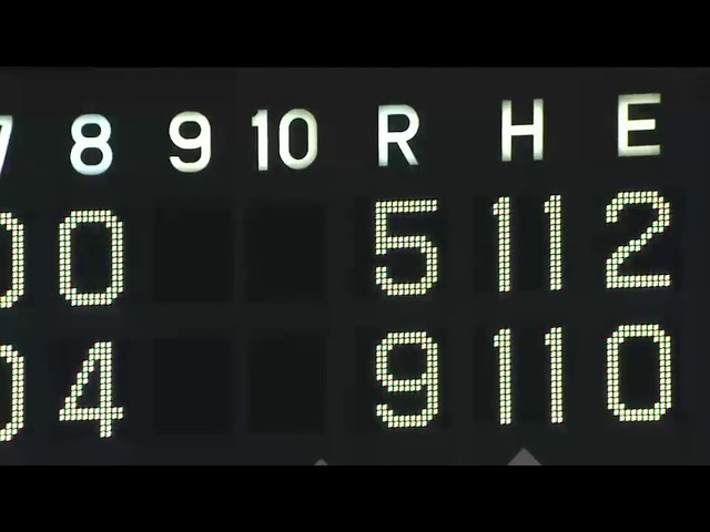 8回裏 代打・サブローがダメ押しのタイムリー2塁打!! マリーンズが一挙4得点!!  2014/6/4 M-D