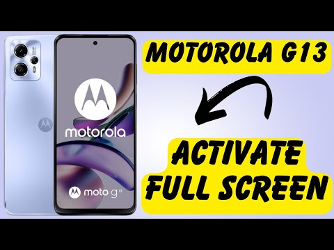 Motorola G13 How to Activate full screen  | Full Screen Display Settings | Full Screen Mode
