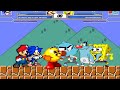 SONIC And MARIO And PAC MAN Vs OGGY And SPONGEBOB And GUMBALL BEST OF 3