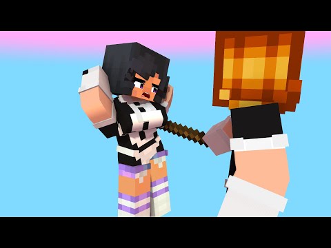 ZERO TWO DODGING YAY ARIGATO MAID APHMAU VS KIM - MINECRAFT ANIMATION #shorts