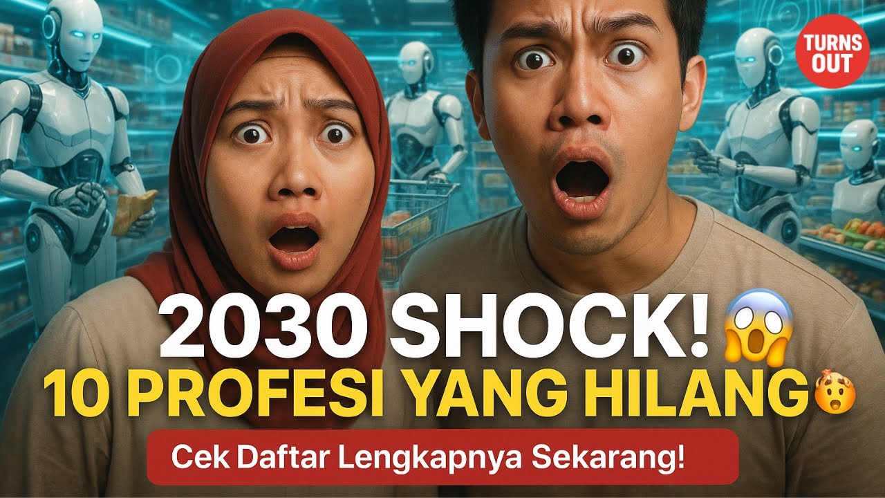 🚨10 PROFESI YANG AKAN HILANG DI INDONESIA 2030 😱 | 10 JOBS REPLACED BY AI & AUTOMATION.
