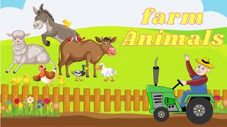Learn Farm Animals for kids | Farm Animals Names & Sounds
