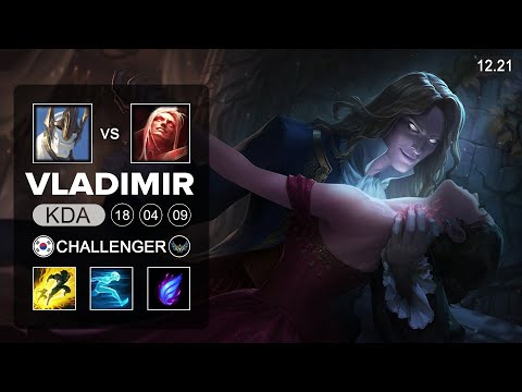 Vladimir vs Galio Mid   KR Challenger   Patch 12 21 Season 12