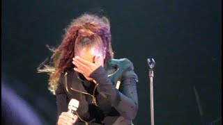 Janet Jackson Gets Emotional During "What About" in Hollywood on 10/8/17