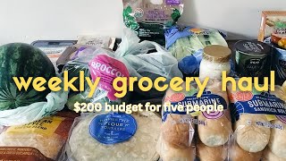 This is what we bought on our $200 budget! | how to save money on groceries!