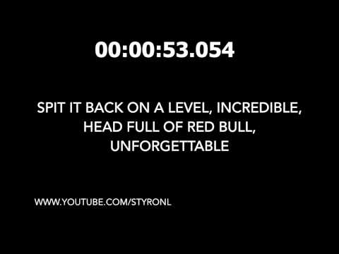 Eminem - Speedom spits 480 words in 83 seconds