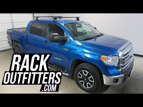 2017 Toyota Tundra CrewMax with Yakima BaseLine CoreBar Base Roof Rack Crossbars