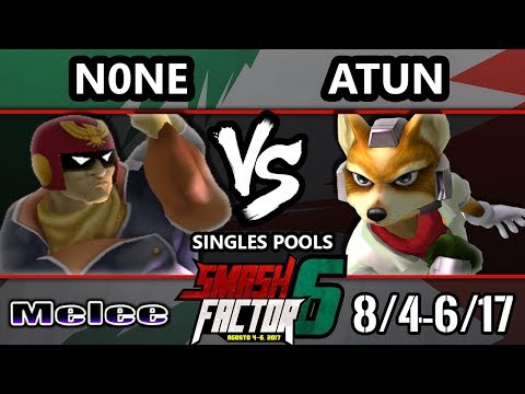Smash Factor 6 SSBM - None (Captain Falcon) vs. Atun (Fox) - Smash Melee