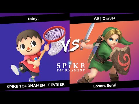 SpikeT Février Losers Semi - toiny. (Villager) VS ßß | Draver (Young Link)