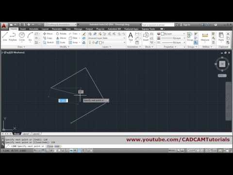 AutoCAD Tutorial Circle Command 3 Point 2 Point Tan Tan Radius Tangent Circles
