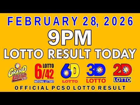 9pm Lotto Result Today PCSO February 28 2026