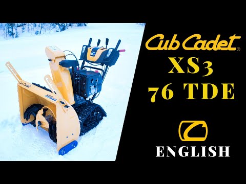 Cub Cadet XS3 76 TDE Walktrough - Badass Beltdriven 3 Stage Snow Blower