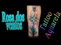 Rosa dos ventos Aquarela ( Léo Caberna Tattoo)