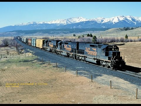 D&RGW #5386-5344-5361, SD40T-2's in notch 8, on Tennssee Pass Route
