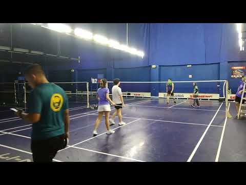 Badminton MuhibbahTeam Mixed Double Social Sparring - Teng / Chloe Vs Munir / Zaty