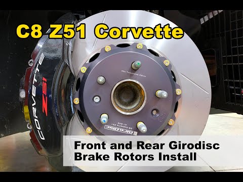 2020 Corvette C8 Z51 Girodisc 2-piece brake rotor install