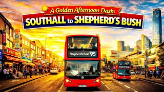 ☀️ A Golden Afternoon Dash: Southall to Shepherd's Bush on Bus 95