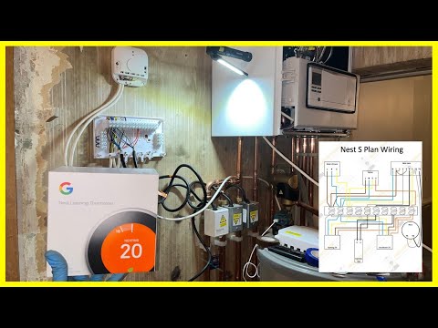 S Plan Wiring Install (Nest Thermostat) - How To Wire Central Heating System From Scratch | Vaillant