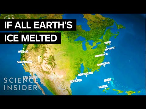 What the Earth would look like if all the ice melted