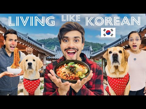 Living Like Korean For 24 Hours | Spicy Food Challenge With Leo & Reo | Anant Rastogi
