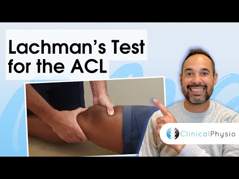Lachman's Test for ACL Rupture  | Clinical Physio