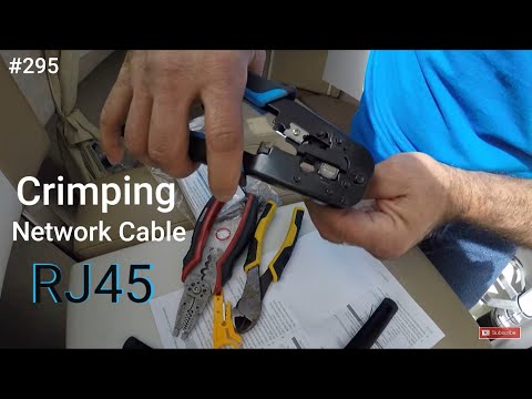 How To Make RJ45 Network Patch Cables with a Crimping tool Garmin Fantom 18 Radar installation