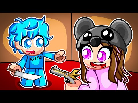 Angelazz 1v1s her BROTHER in Roblox Murder Mystery 2..