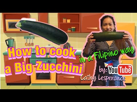 HOW TO COOK A BIG ZUCCHINI | EASY RECIPE | CATHY...