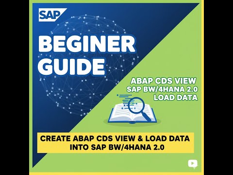 ABAP CDS to BW/4HANA Full Data Load Tutorial |ABAP CDS View|Beginner Guide|CDS ABAP#sapphire #sap
